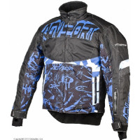 Снегоходная куртка Taiga, черная/синяя
